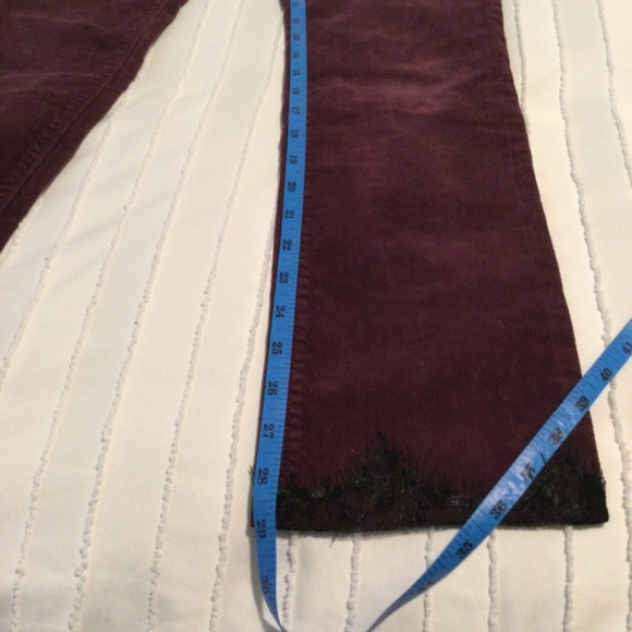 Madewell corduroy womens pants, burgundy - Picture 7 of 7